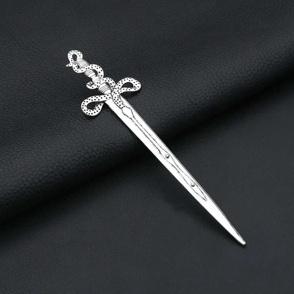 Viking Lunar Sword Hair Stick — Stainless
