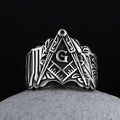 Freemason Masonic Symbol Ring — Stainless Steel