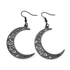 Tree Of Life Gold Earrings Hollow Crescent Moon