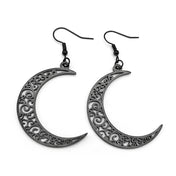 Tree Of Life Gold Earrings Hollow Crescent Moon