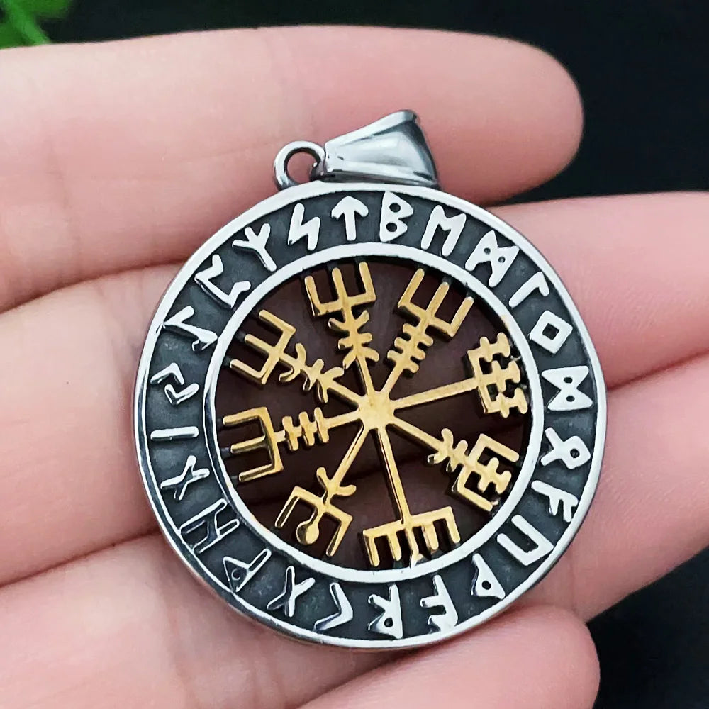 Multi-style Vintage Viking Necklace Men Amulet Nordic Tree of Life Celtic Stainless Steel Pendant Chain Jewelry Wholesale