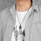 Jesus Pendant Necklace — Stainless Steel