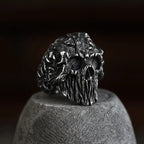 316L Stainless Steel Various Design 2022 New Arrive Classical Skull Men`s Ring With Pattern Punk Rock Gothic Creative