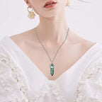 Amethyst Crystal Pendant Necklace