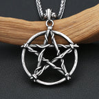 Star Steel Pendant Vintage David Punk Pentagram
