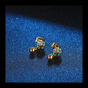 Flower Stud Earrings — Stainless Steel