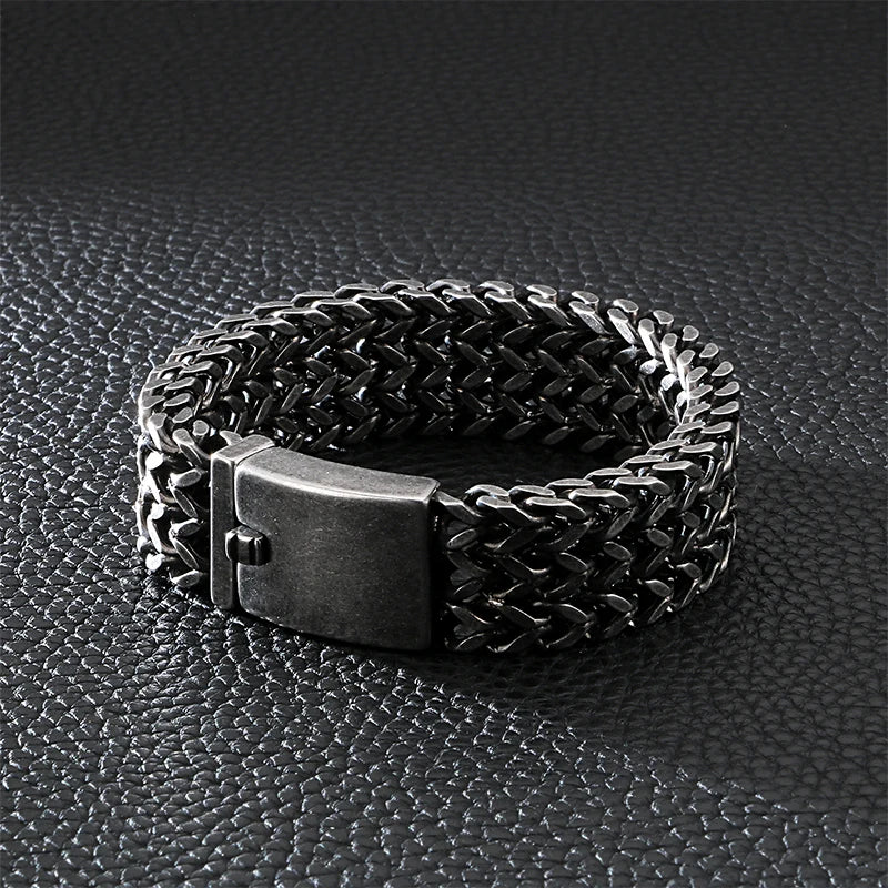 Mesh Link Bracelet, Multiple Widths — Stainless Steel
