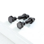 Gothic Nail Screw Piercing Stud Earrings — Stainless Steel