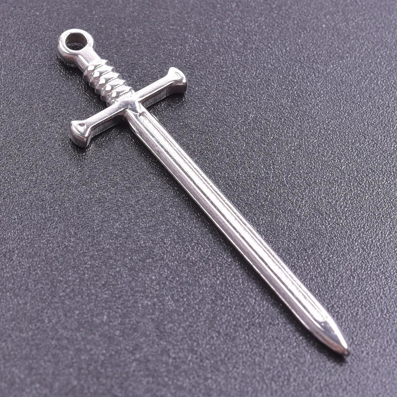 Sword Dagger Wing Pendants DIY Necklace Making — Stainless Steel