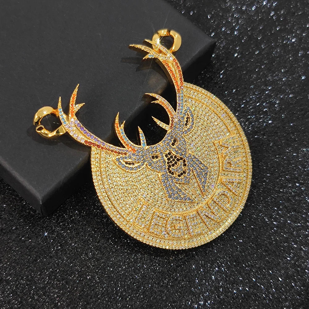 Iced Out Name Number Pendant 3D CZ