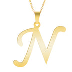 Initial 26 Letters Pendant Stainless Steel Necklaces For Women Men Accessories English Alphabet Necklace Fashion