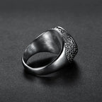 Egyptian Eye of Horus Signet Ring — Stainless Steel