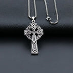 Celtic Cross Steel Pendant Nordic Versatile Retro