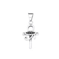 Vintage Stainless Steel Eye of Horus Pendant Necklace Fashion Punk Ankh Cross Necklaces For Men Women Amulet Jewelry