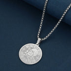 Memento Mori Stoic Skull Pendant Necklace — Stainless