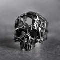 316L Stainless Steel Various Design 2022 New Arrive Classical Skull Men`s Ring With Pattern Punk Rock Gothic Creative