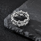 Irregular Thorns Star Ring — Stainless Steel