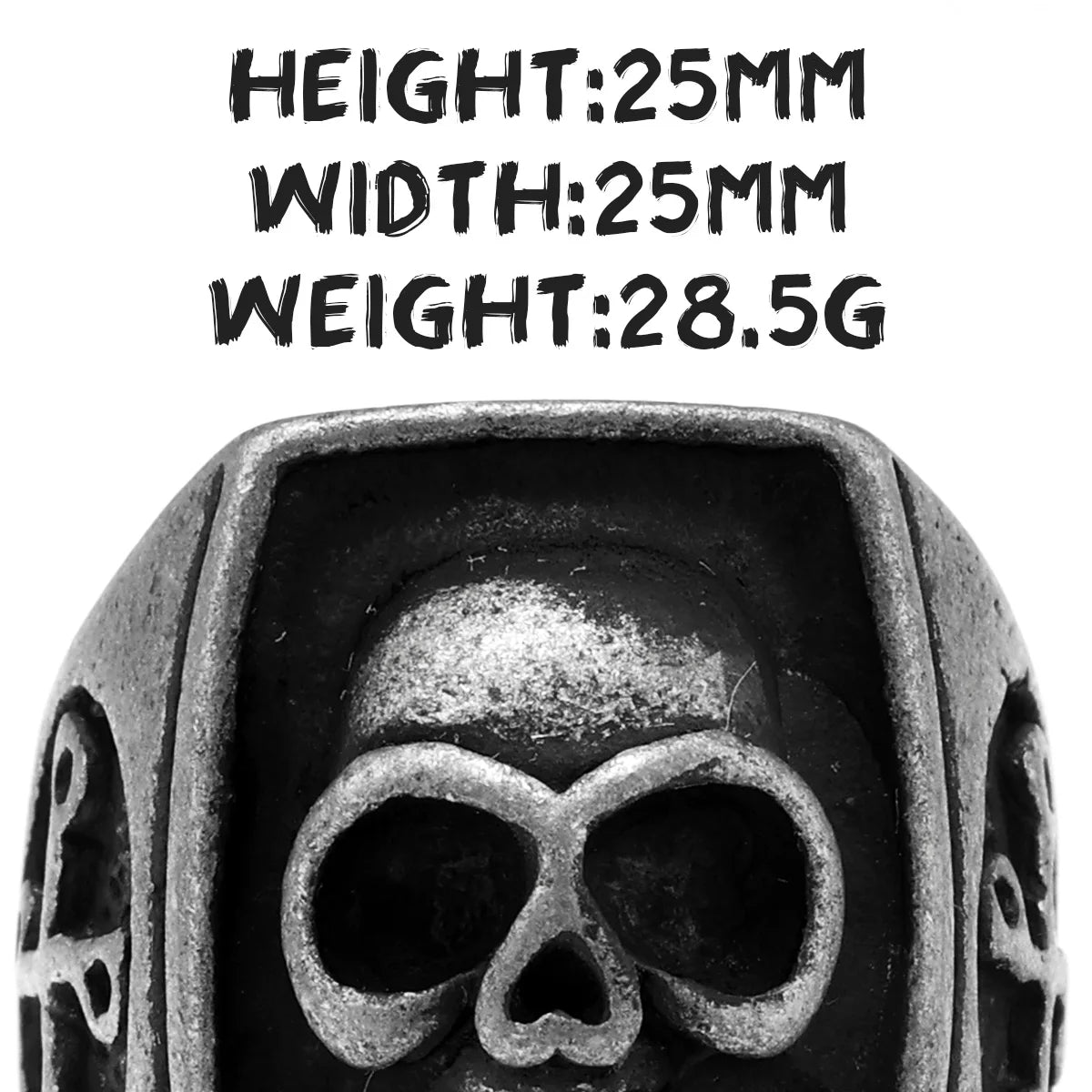 Phantom Skull Ring Black — Stainless Steel