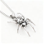 3D Vintage Spider Pendant Necklace for Men — Stainless Steel