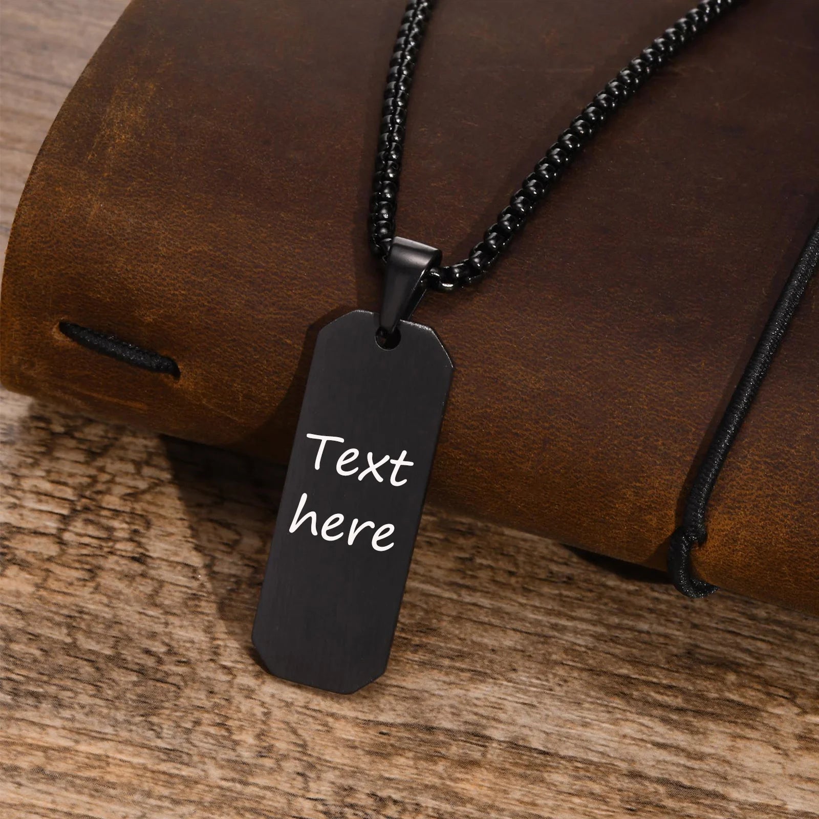 Zodiac Bar Pendant Necklace — Stainless Steel
