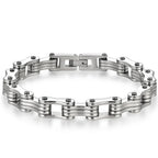 Punk Men's Biker Bracelet Motorcycle Style Chain 316l Stainless Steel Bracelets for Man Jewelry Accessory Birthday