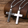 Cross Pendant Necklace — Stainless Steel