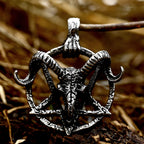 Skull Pentagram Pendant — Stainless Steel