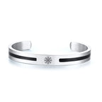 Viking Cuff Bangle Bracelet — Stainless Steel