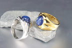 Sapphire Star Ring — 925 Silver