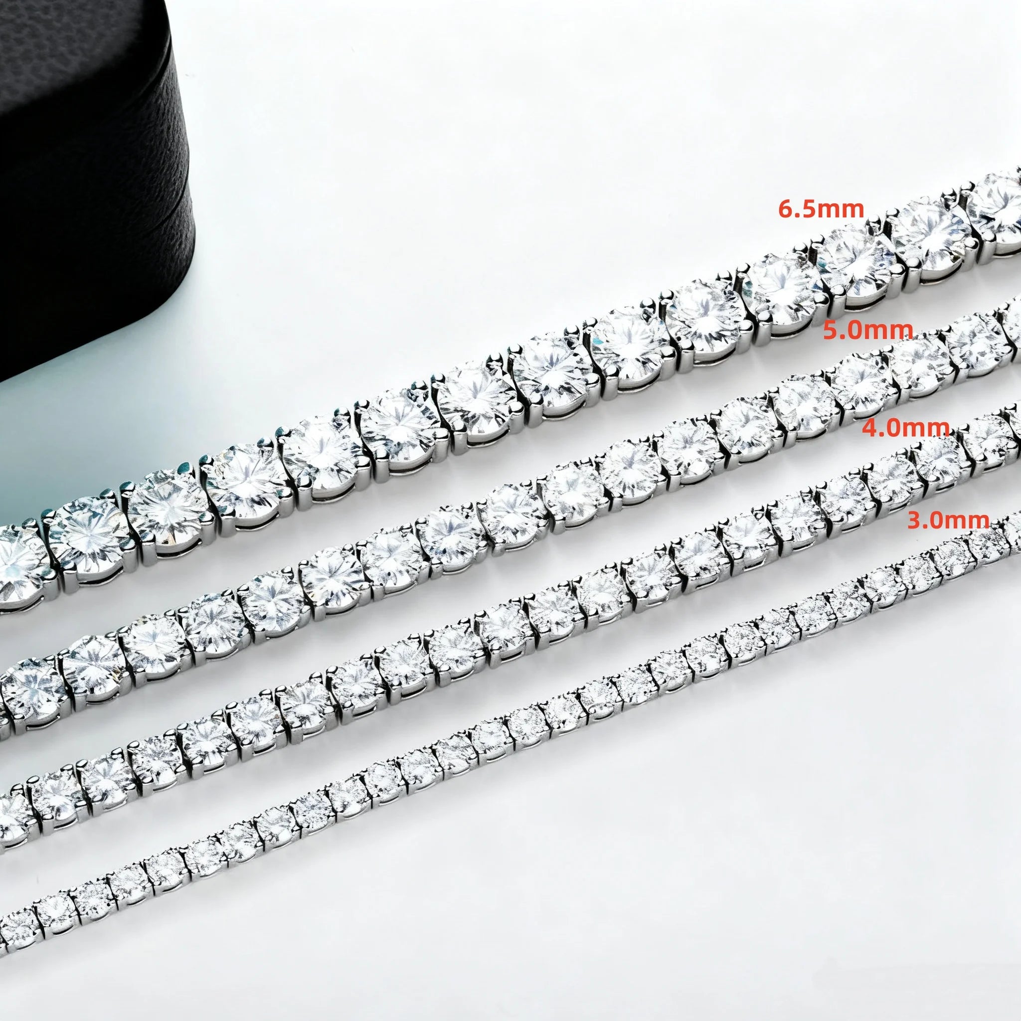 Iced Out Tennis Bracelet 6.5mm — 925 Silver