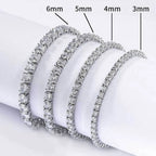 Tennis Bracelet with Stones — Stainless Steel