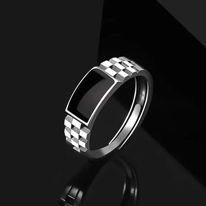 Heart & Flower Open Adjustable Finger Ring — Enamel, Mixed Styles