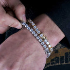 Iced Out Tennis Bracelet Stainless Steel 3/4/5/6MM