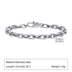 Braided Link Chain Bracelet — Silver