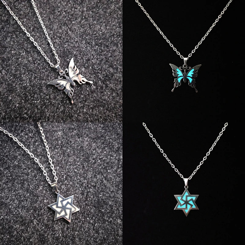 Luminous Heart Pendant Necklace — Stainless Steel