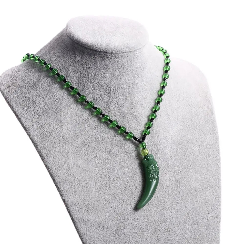 Design Wolf Tooth Pendant Sweater Chain Temperament Couple Men Necklace Chinese Style Necklace Fashion Jewelry Girl Necklace
