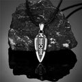 Odin's Spear Arrowhead Pendant Necklace — Steel
