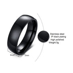 Basic Rings for Men,2/4/6/8/10mm Width Plain Dome High Polished Stainless Steel Wedding Band Promise Ring,Comfort Fit US Size