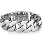 Heavy Metal Powerful 31MM Wide Thick Curb Chain Man Bracelet Men Massive Stainless Steel Men's On Hand Jewelry