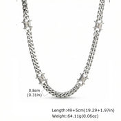Thorns Cuban Link Stainless Steel Chain Waterproof Gothic