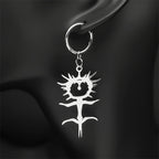 Ghost Silver Earrings Gothic Ghostemane Drop Long