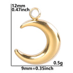 7Pcs No Fade Stainless Steel Wicca Moon Sun Egyptian Ankh Life Cross Pendant DIY Fatima Hand Turkish Evil Eye кулон Jewelry