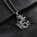 Dragon Zodiac Steel Pendant Chinese Style Retro