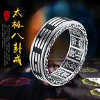 Stainless Steel Tai Chi Spinner Ring Statement