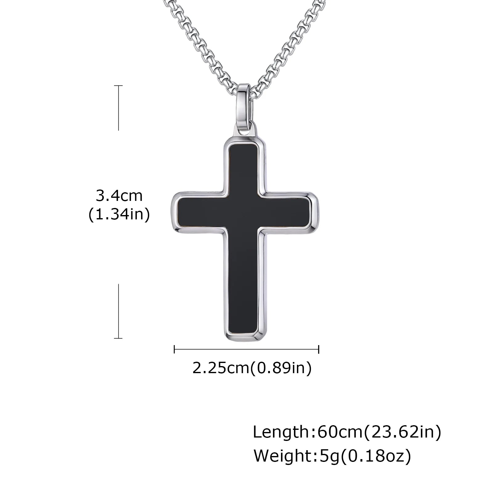 Classic Stainless Steel Cross Pendant Necklace, Turquoise Black Agate Tiger Eye Natural Stone Vintage Fashion Jewelry for Men