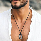 Viking Rune Stainless Steel Pendant Necklace