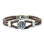 New Compass Braslet Viking Nautical Rope Braslet Fashion Mens Bracelet Antique Pulsera Hombre Armband Herren Wrap