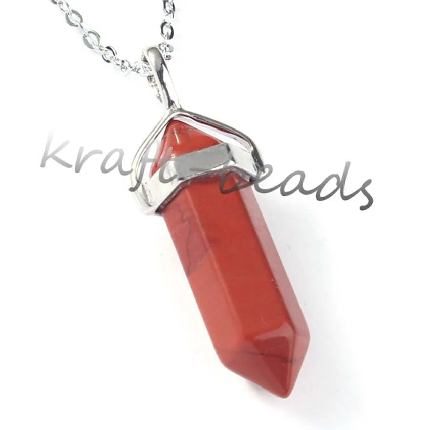 Amethyst Crystal Pendant Necklace