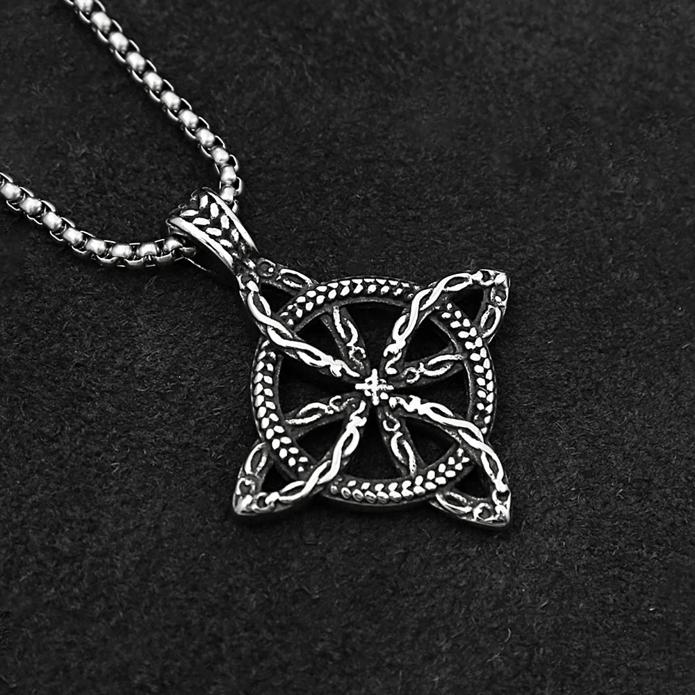 Celtic Stainless Steel Pendant Necklace