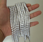 3MM 4MM 5MM 5A Cubic Zirconia CZ Tennis Chain Necklace High Quality Iced Out Bling Hip Hop Men Boy Classic Basic Chains